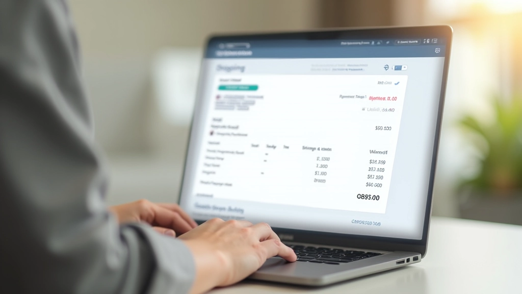 Shopping cart showing itemized costs including product subtotal, shipping fee calculation, and final total with delivery address displayed