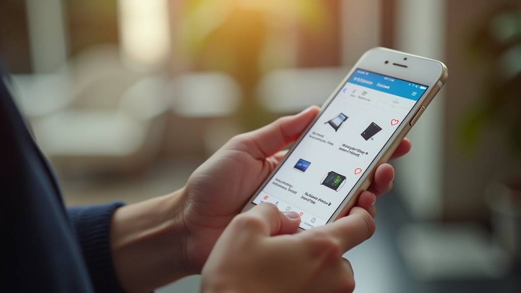 Customer shopping on mobile e-commerce platform